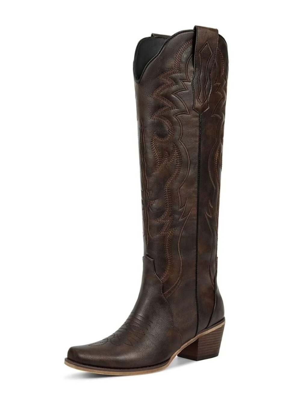 Cowboy Boots for Women Knee High, Low Heeled Stable and Comfortable